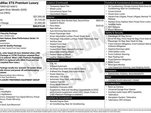New 2025 Cadillac XT6 Premium Luxury image 38