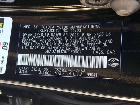 Used 2024 Lexus ES 350 F Sport w/ Technology Package FWD image 30