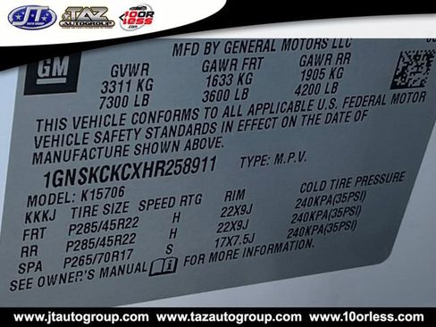 Used 2017 Chevrolet Tahoe Premier AWD/4WD image 24