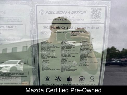 Used 2025 MAZDA CX-5 AWD 2.5 S w/ Select Package image 60