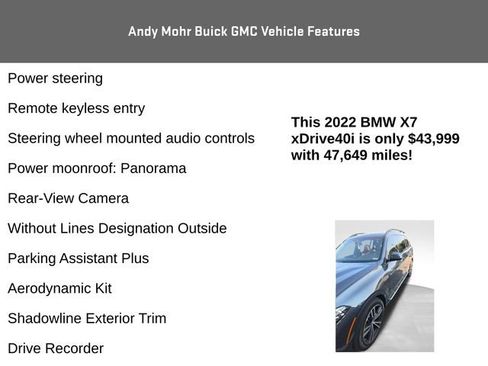 Used 2022 BMW X7 xDrive40i w/ M Sport Package AWD/4WD image 16