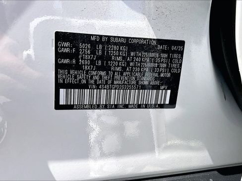 Used 2025 Subaru Outback Touring XT AWD/4WD image 34