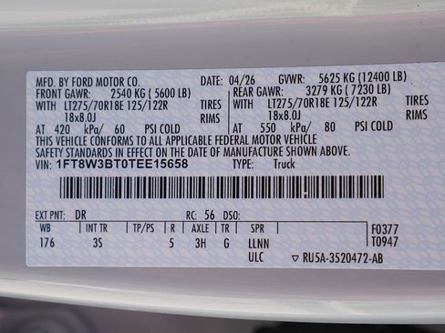 New 2026 Ford F350 XLT AWD/4WD image 45