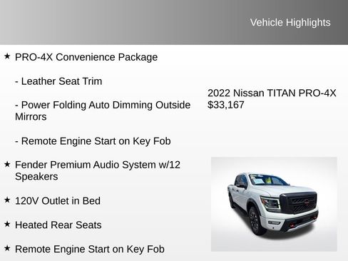 Used 2022 Nissan Titan PRO-4X w/ Pro-4x Convenience Package image 24