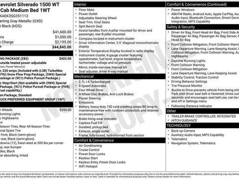 Used 2025 Chevrolet Silverado 1500 W/T w/ Trailering Package image 31