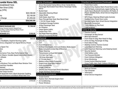 Used 2022 Hyundai Kona SEL w/ Convenience Package image 35