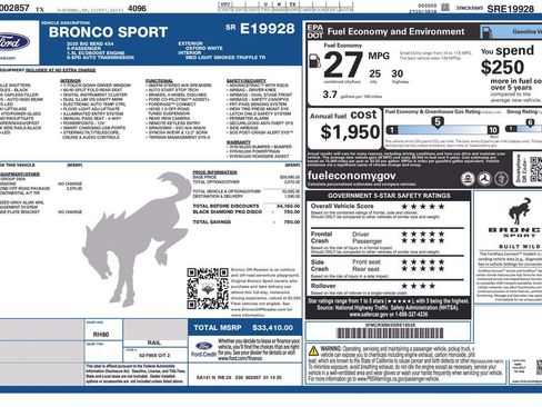 Certified 2025 Ford Bronco Sport Big Bend AWD/4WD image 5
