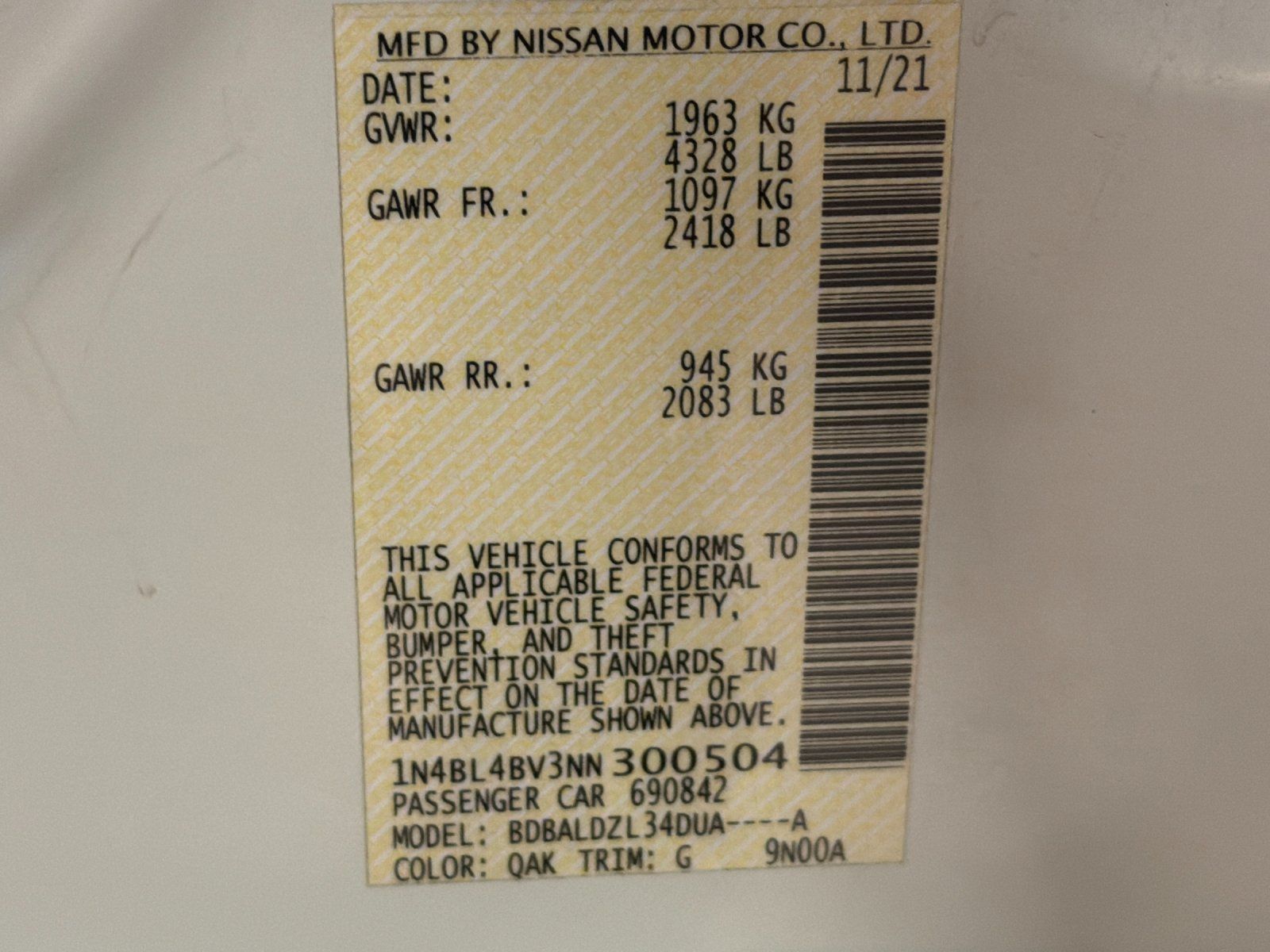 Used 2022 Nissan Altima 2.5 S FWD image 26