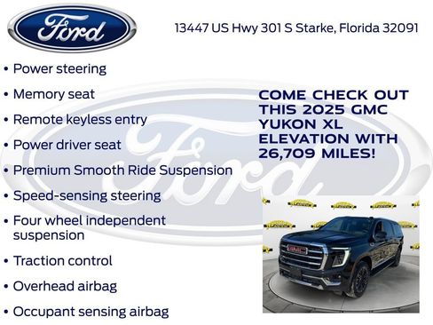 Used 2025 GMC Yukon XL Elevation AWD/4WD image 25