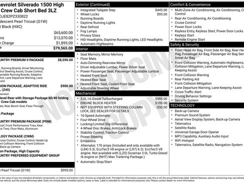 Used 2023 Chevrolet Silverado 1500 High Country AWD/4WD image 49