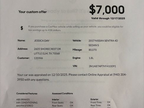 Used 2017 Nissan Sentra S image 12