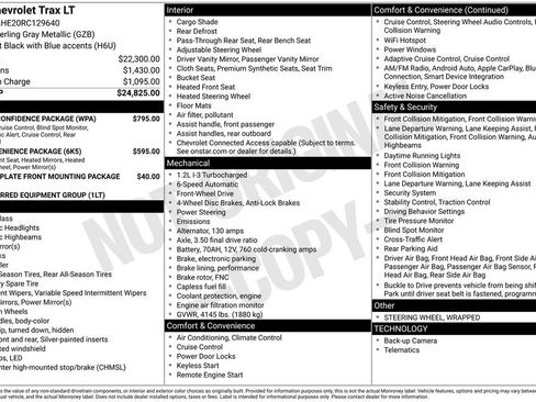 Used 2024 Chevrolet Trax LT w/ Driver Confidence Package FWD image 14
