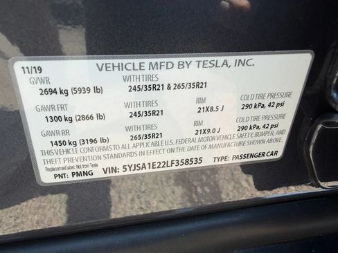 Used 2020 Tesla Model S Long Range AWD/4WD image 31