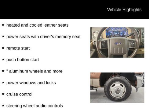 Used 2011 Ford F350 Lariat w/ Lariat Interior Pkg image 10