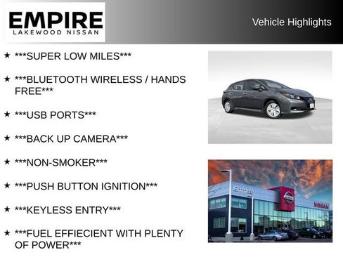 Used 2025 Nissan Leaf S FWD image 2