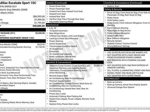 Used 2022 Cadillac Escalade Sport w/ Touring Package image 26