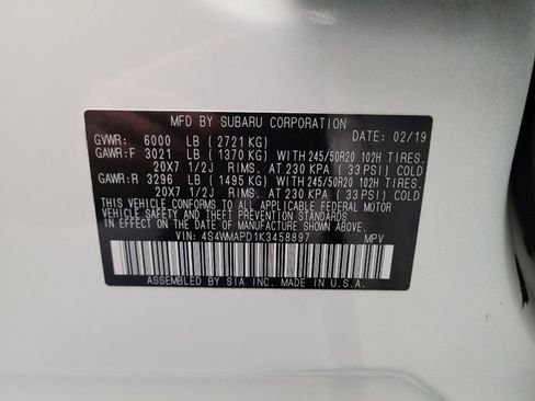 Used 2019 Subaru Ascent Limited w/ Popular Package #3 image 33