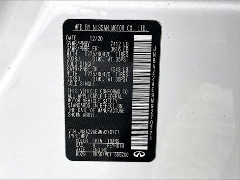 Used 2021 INFINITI QX80 Luxe w/ Cargo Package image 29