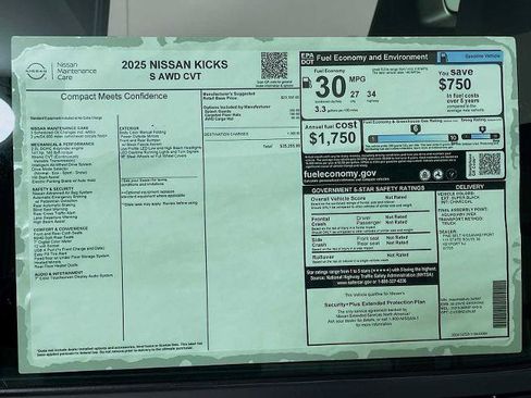 Certified 2025 Nissan Kicks S AWD/4WD image 6