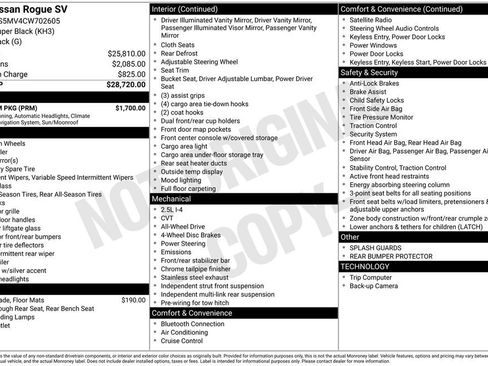Used 2012 Nissan Rogue SV w/ Premium Pkg image 3