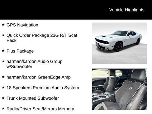 Certified 2023 Dodge Challenger R/T Scat Pack w/ Plus Package RWD image 8