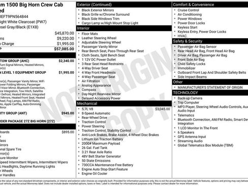 Used 2023 RAM 1500 Big Horn w/ Trailer Tow Group RWD image 5