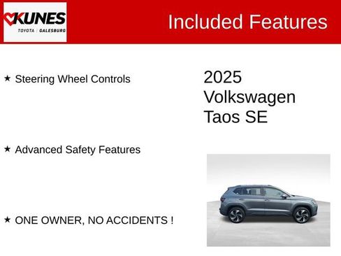Used 2025 Volkswagen Taos SE image 3