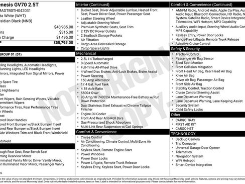 Used 2026 Genesis GV70 2.5T image 33