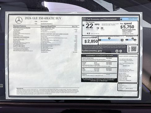 New 2026 Mercedes-Benz GLE 350 4MATIC image 18