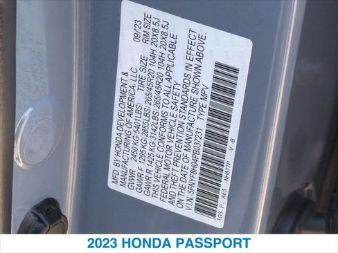 Certified 2023 Honda Passport Elite image 26