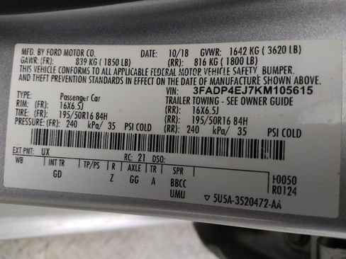 Used 2019 Ford Fiesta SE w/ Equipment Group 201A image 33