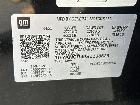 Used 2025 Cadillac XT5 Premium Luxury w/ LPO, Red Accent Package FWD image 53