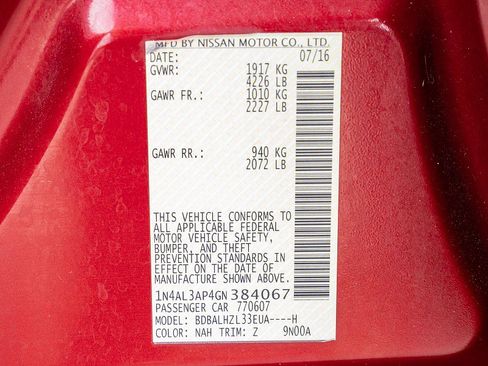 Used 2016 Nissan Altima 2.5 SR FWD image 33
