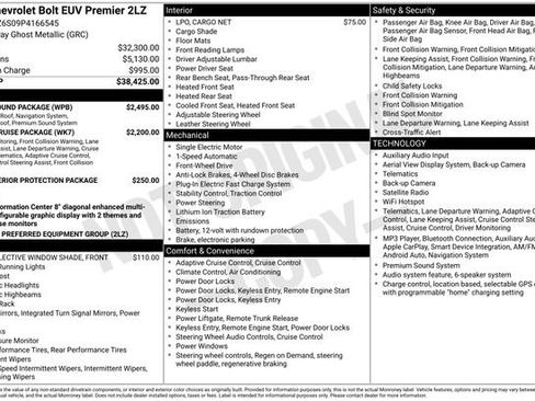 Used 2023 Chevrolet Bolt EUV Premier w/ Sun & Sound Package FWD image 5