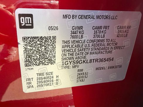 New 2026 Cadillac Escalade Platinum Sport w/ LPO, ONYX Package AWD/4WD image 42