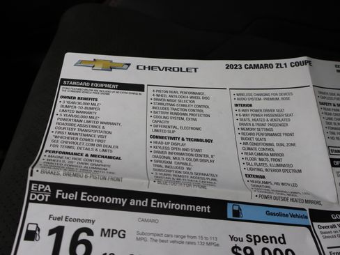 Used 2023 Chevrolet Camaro ZL1 RWD image 57