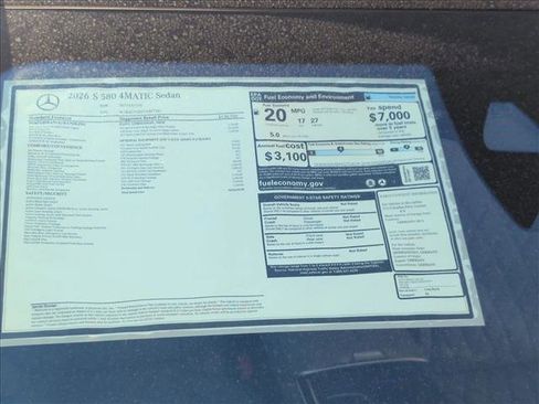 New 2026 Mercedes-Benz S 580 4MATIC Sedan image 18