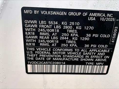 New 2026 Volkswagen Atlas Cross Sport SE image 18