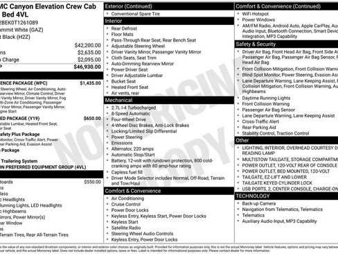New 2026 GMC Canyon Elevation w/ Convenience Package AWD/4WD image 5