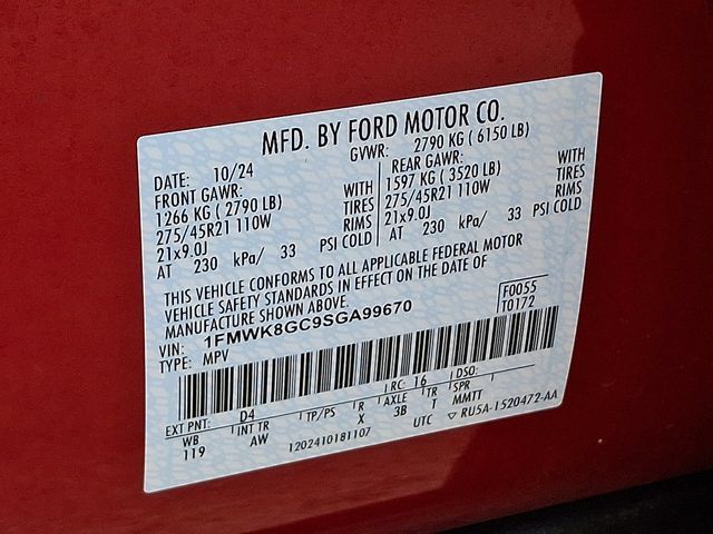 Certified 2025 Ford Explorer ST AWD/4WD image 27