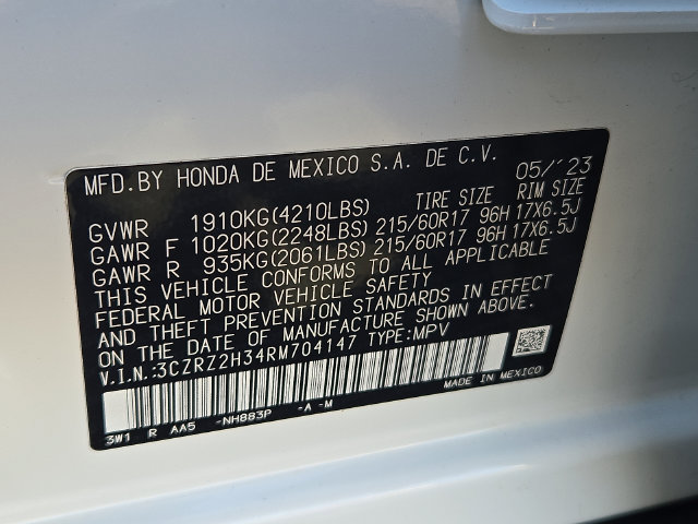 Used 2024 Honda HR-V LX image 27