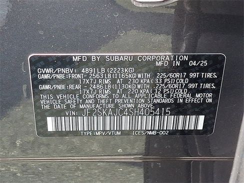 New 2025 Subaru Forester Wilderness w/ Convenience Package image 23