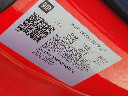 Certified 2022 Chevrolet Corvette Stingray Preferred Cpe w/ Z51 Performance Package image 30