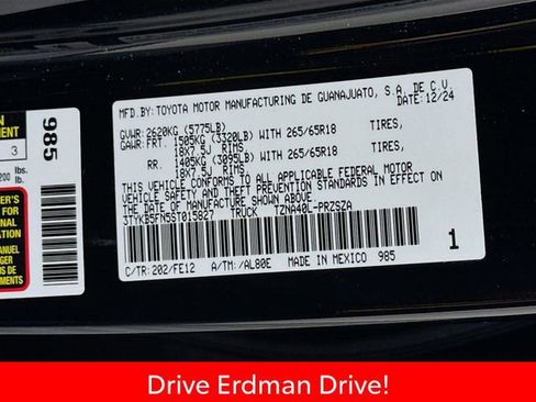 Certified 2025 Toyota Tacoma TRD Sport RWD image 30
