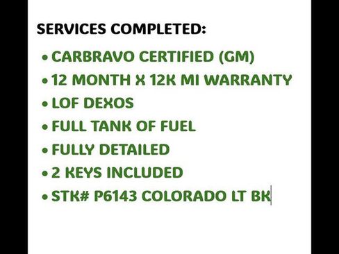 Used 2024 Chevrolet Colorado LT w/ LT Convenience Package II AWD/4WD image 36