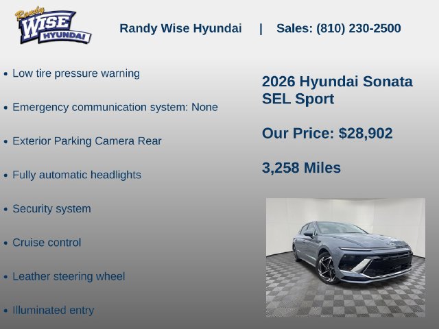 New 2026 Hyundai Sonata SEL AWD/4WD image 10
