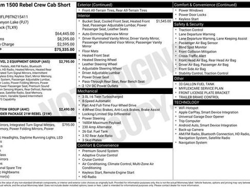 New 2026 RAM 1500 Rebel w/ Rebel Level 2 Equipment Group image 33