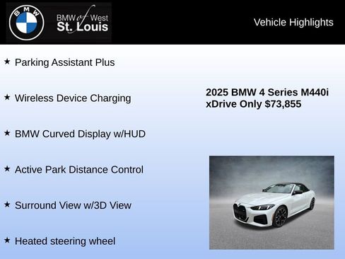 Used 2025 BMW 440i xDrive Convertible w/ Premium Package image 24