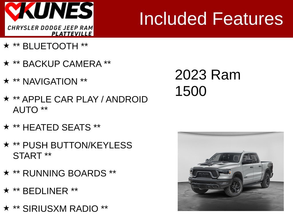 Used 2023 RAM 1500 Rebel w/ Rebel Level 1 Equipment Group AWD/4WD image 2