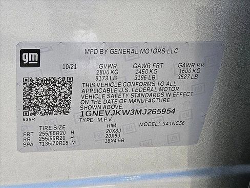 Used 2021 Chevrolet Traverse RS image 23